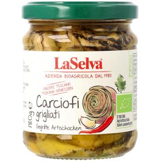 Artischocken gegrillt in Öl, mit Knoblauch und Pep
