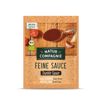 Dunkle Sauce feinkörnig