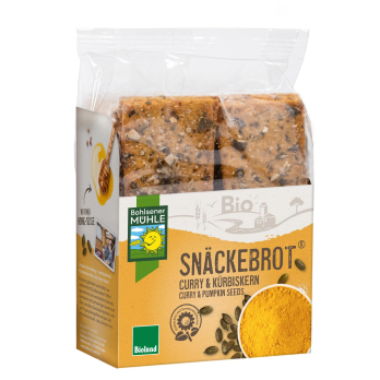 Curry & Kürbiskern Snäckebrot