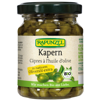 Kapern in Olivenöl, Glas