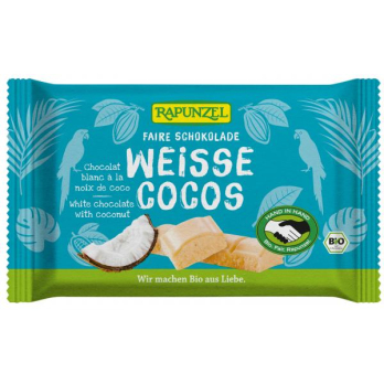 Weisse Cristallino Schokolade mit Kokosstückchen H