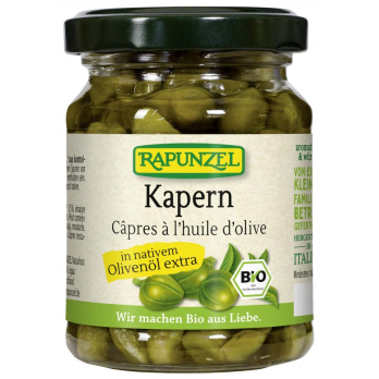 Kapern in Olivenöl, Glas