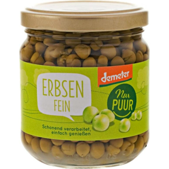 Erbsen, Glas