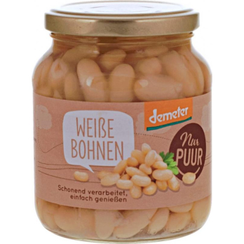 Weiße Bohnen, Glas